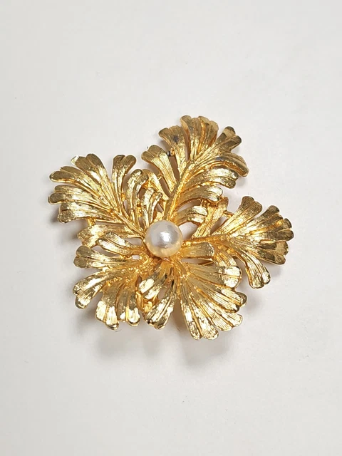 Broche CHLORIS Paris – Moderniste Spirale Signée – Argenté
