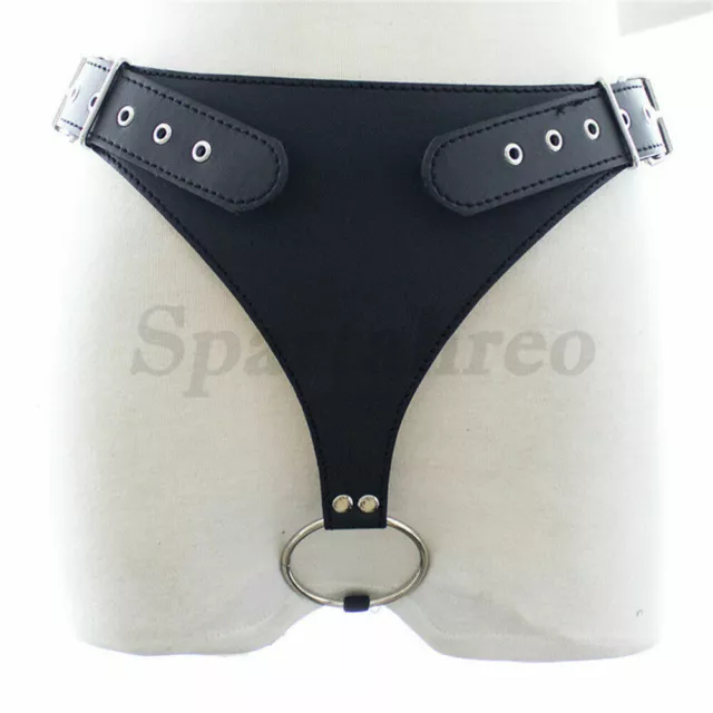 Sexy Pu Leather Male Chastity Belt Device O Ring Body Harness Restraint Thong 1876 Picclick
