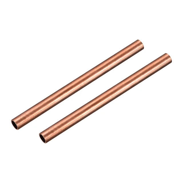 Tubo rotondo rame 12 mm OD 1 mm spessore parete 150 mm lunghezza tubo 2 pz