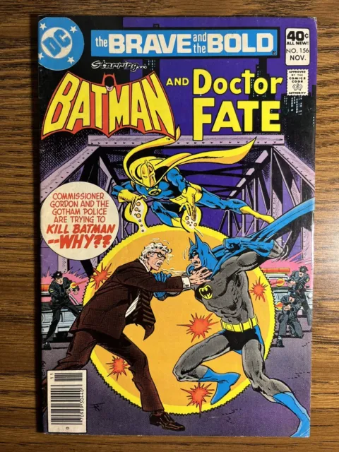 The Brave And The Bold 156 Batman And Doctor Fate Jim Aparo Cover Dc Comics 1979