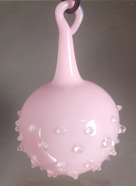 Hand Blown Glass Ornament Ball . Self Representing Artist (SRA)