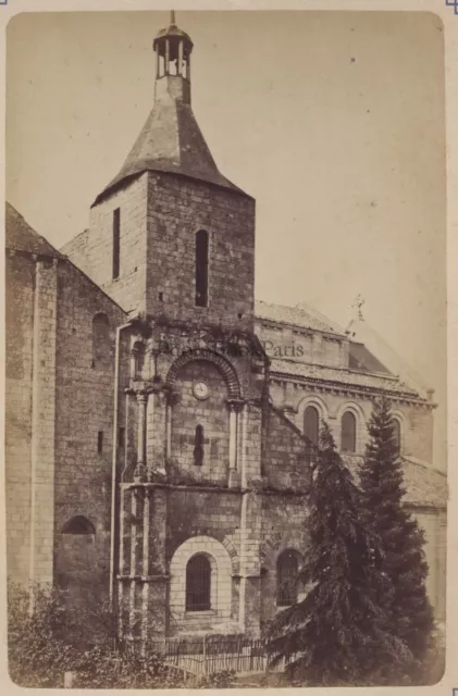 Église Sainte Hilaire Poitiers France Vintage albumine ca 1880