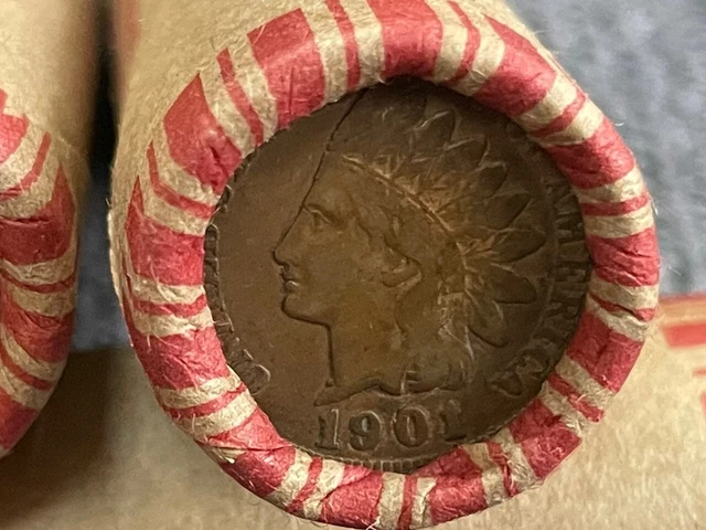 3 Rolls of Wheat Cents (196) with 1 "Indian" Cent ender 1909-1958 