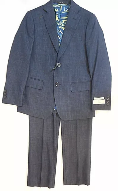 Boys T.O. Navy Blue Jacket & Pants 2PC. Suit Reg. & Husky Sizes 10 - 16 Husky