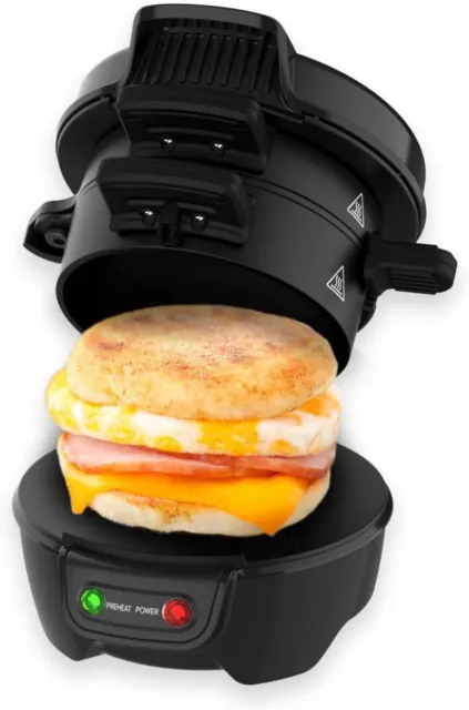 Electric Egg Sandwich Maker Mini Gril Pancake Panini Baking Plates Toaster  Multifunction Non-Stick Hamburger Breakfast Sandwich Maker EU/UK Plug