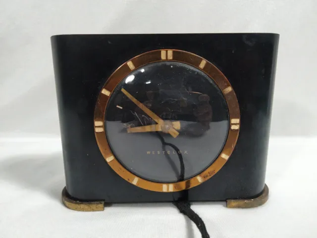 Vintage Art Deco WESTCLOX Ben Franklin Electric Clock Model S1C  Works Houseware