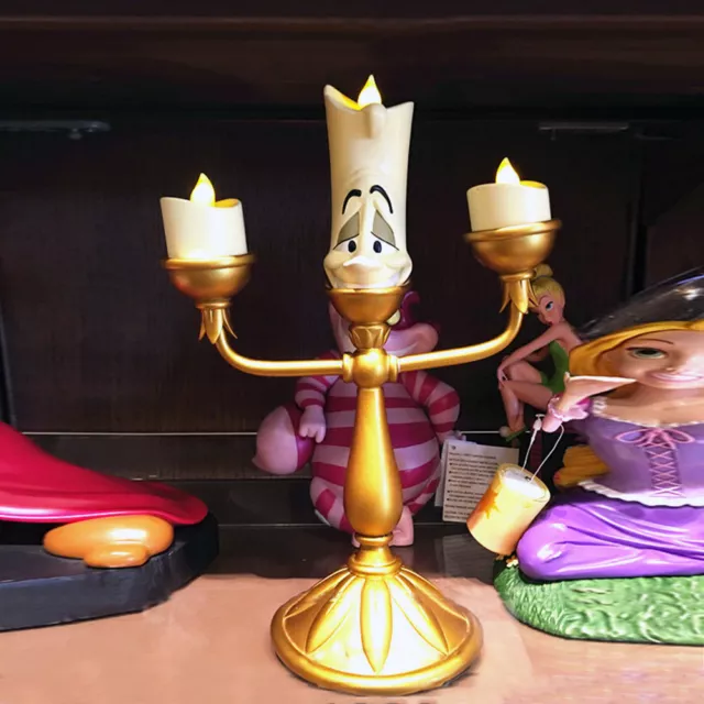 2021 Disney Parks Beauty and the Beast 11" LUMIERE Light-Up Candlestick FIGURINE