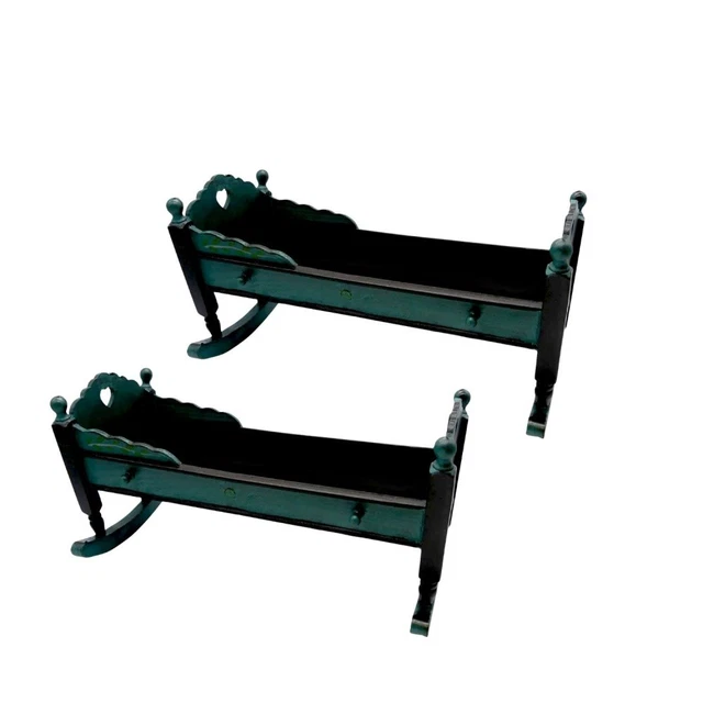 Letto A Dondolo In Legno ARIAS Collezione Nature – Con Cuscino E Copriletto, Dimensioni 50x39,5x29,5 Cm, Per Bambini +3 Anni