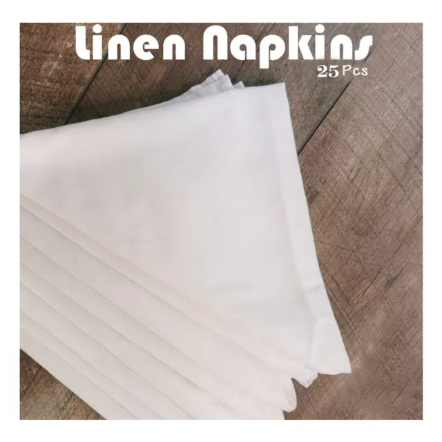 25 pcs Table Linen Napkins Dinner Cloth for Restaurant Hotel Wedding Top Quality