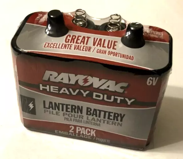 Spectrum Brands Rayovac® 944A Lantern Battery, 6-Volt Spring Terminals,  Heavy Duty