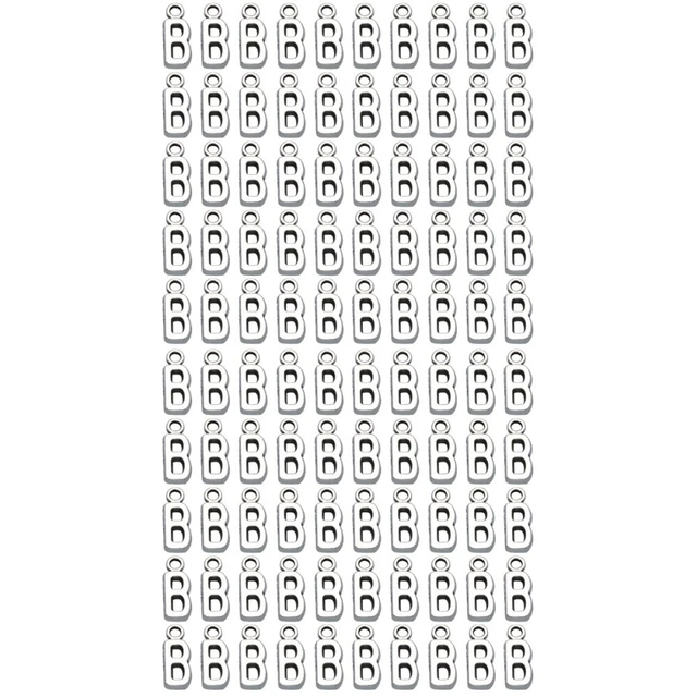100 pcs Brief Anfänglichen Charme Initial Charme Armband 2