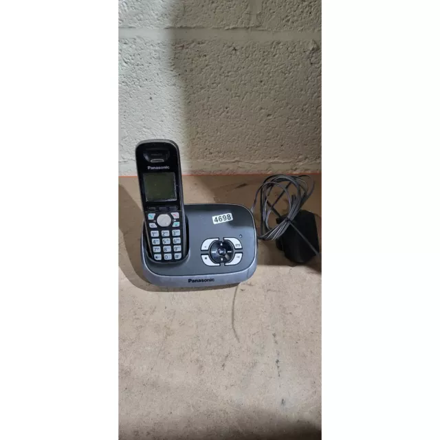 Panasonic KX-TG6521E Black Cordless Phone Single Handset with Answering Machine