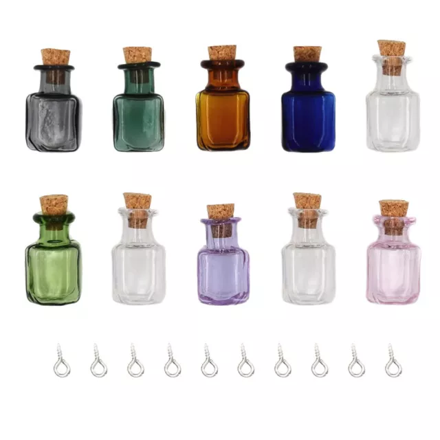 WYAN Piccole bottiglie di vetro,20 Pcs 5ML mini bottiglie dei desideri in  (M6Q)