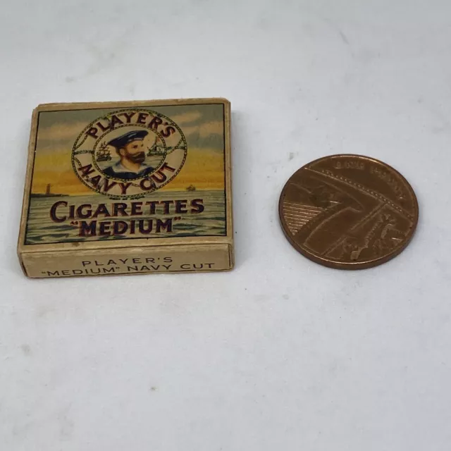 Players Navy Cut 1940's Miniature Cigarette Packet with Imitation Cigarettes 2