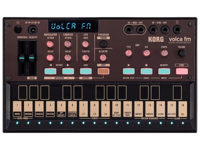 KORG Volca fm2 Fm Synthesizer 6 Stimme Chorus Hall Einbau Lautsprecher Schwarz