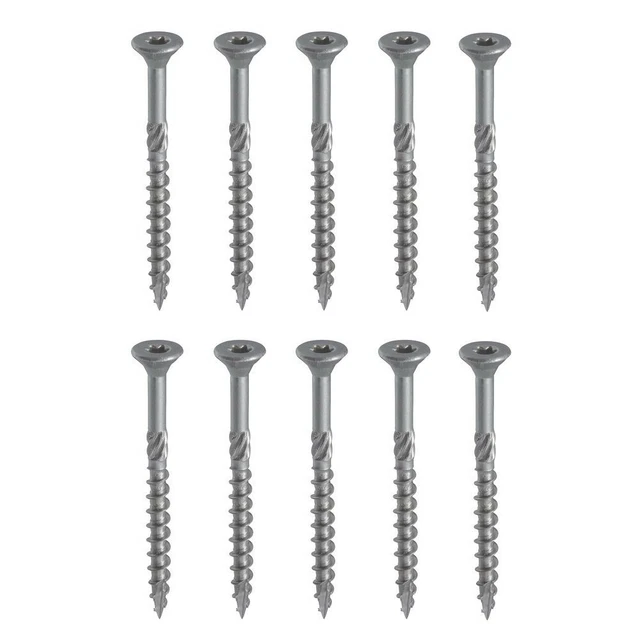 Vis De Terrasse Inox A2/A4 - 5mm - Longueurs 40 à 80 Mm - Pour Fixation Durable