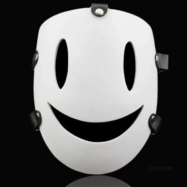 Anime Cosplay Face Mask White Mask Helmet Halloween Party Props Ball Resin Mask