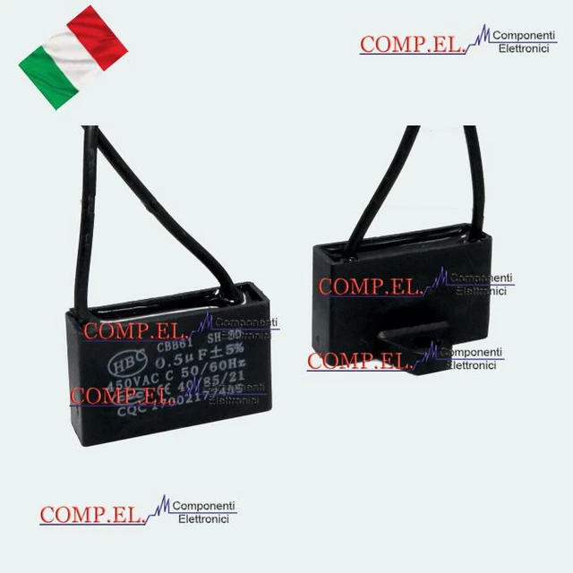 Capacitor Trabajo 8uf Mfd 250v Ac Redondo Con Terminal - Foto 2