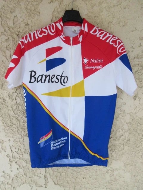 Maillot Cycliste Manche Longue Banesto Barcelona – Vintage 1993, Taille 7