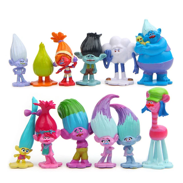 12PCS DREAMWORKS TROLLS Branch 2