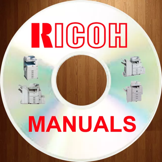 RICOH Digital DUPLICATOR SERVICE MANUALS & Illustrated PARTS Manual on a DVD