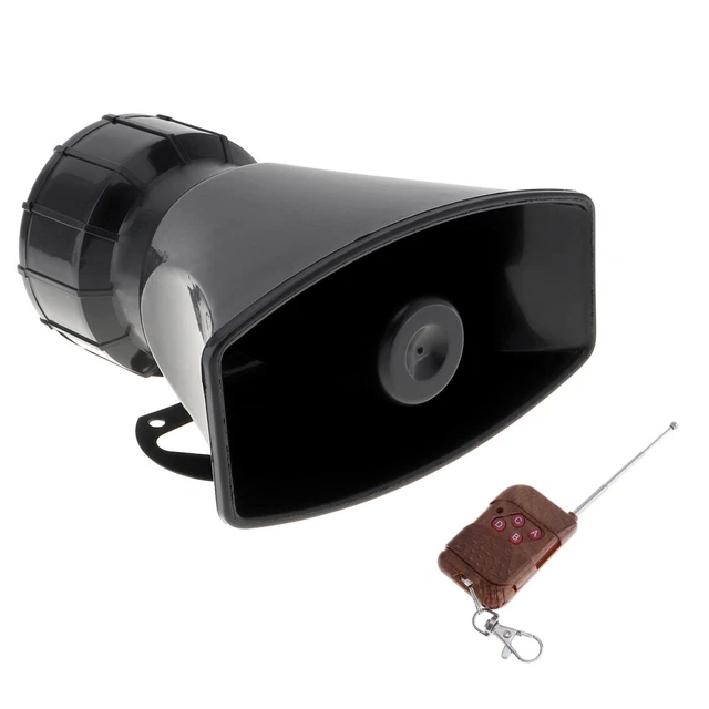 100W 12V 7 Sound Loud Car Alarm Horn Siren PA Speaker MIC System for Cars Trucks