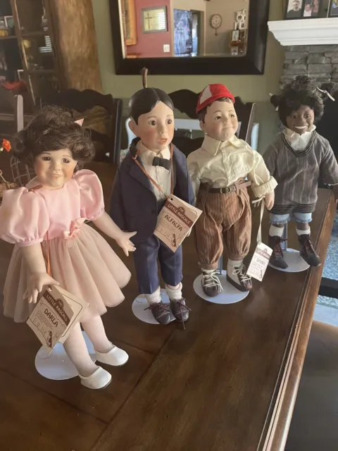 The Hamilton Collection ~The Little Rascals  Porcelain Dolls w/COA # & Photo