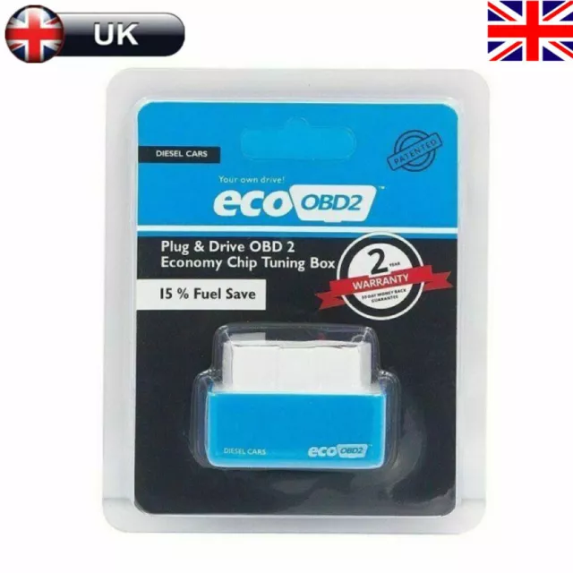 Eco OBD2 Economy Chip Tuning Box Interface Plug &Drive For Diesel Car Gas Saving