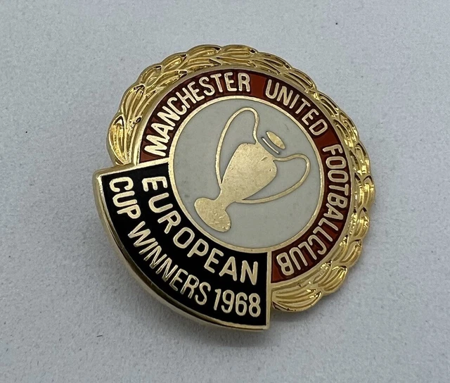MANCHESTER UNITED EUROPEAN Cup Winners 1968 Football Pennant Box 9