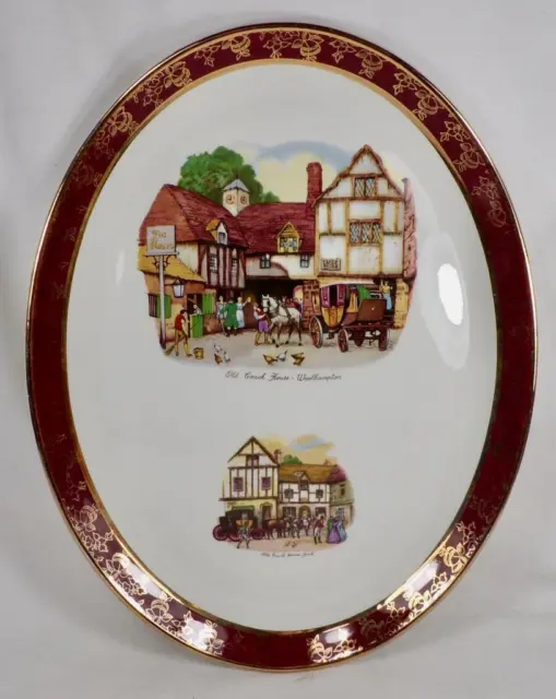 Old Coach House Meat Platter Weatherby Hanley England Royal Falcon Ware