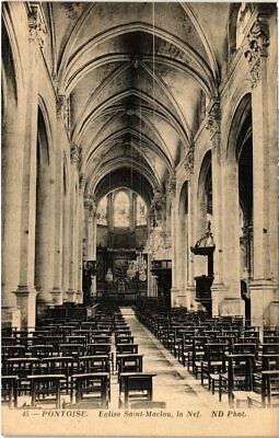 CPA pontoise-eglise saint-maclou, the nave. (68778)
