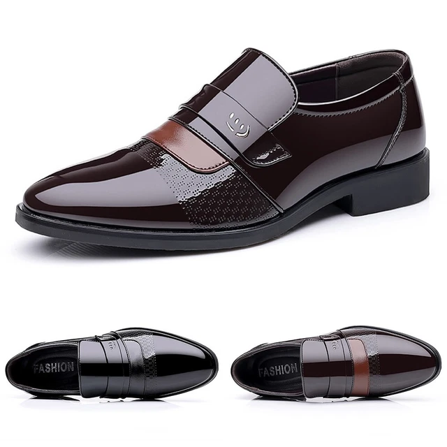 Chaussures habillées formelles en cuir bout pointu faites main Oxfords mariage