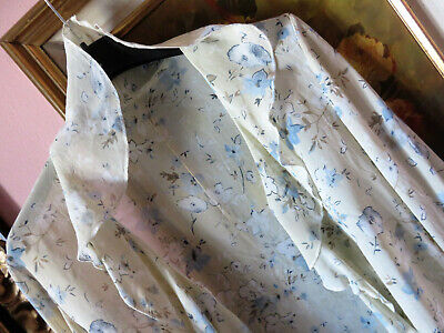 Romantic Boho camicetta chiffon maniche lunghe volants beige bianco azzurro 44