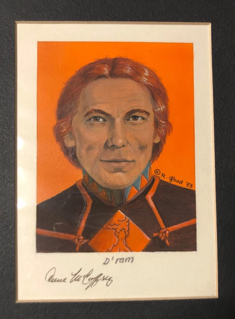 "Robin Wood" "D'Ram" "Ista Weyr" "Dragon Riders" Signed "Anne McCaffrey" 1983