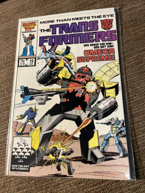 Marvel Comics The Transformers  #19 Comic book. “More than meets the Eye!”