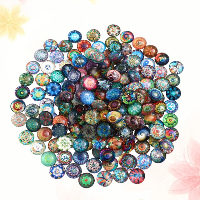 200 Pcs Cabochons Für Die Schmuckherstellung Aus Geschmolzenem Glas