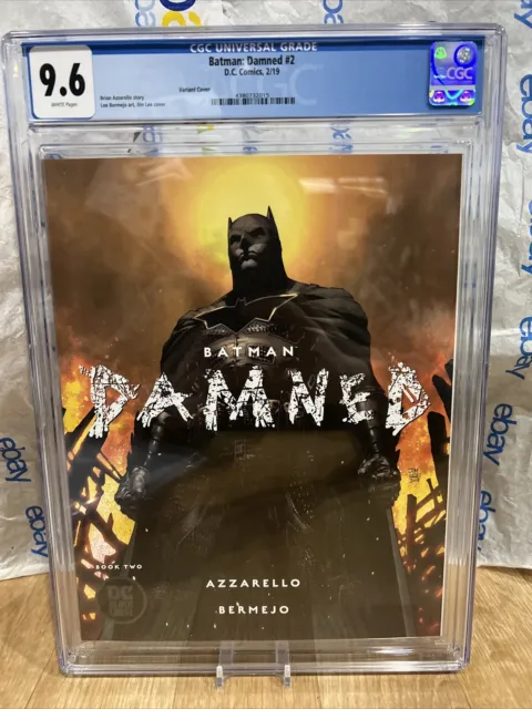 Batman: Damned #2 CGC 9.6 NM+ Jim Lee Variant Cover DC Black Label 2019