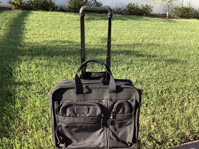 Tumi 'Alpha' Deluxe Wheeled Expandable Bag Rolling 17.5" Black 2206D3 MSRP $645