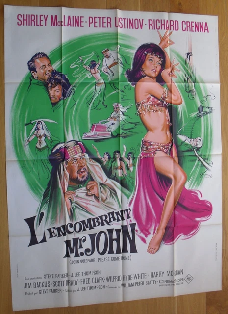 JOHN GOLDFARB PLEASE COME HOME shirley maclaine french movie poster '65 LITHO JOHN GOLDFARB PLEASE COME HOME shirley maclaine french movie poster '65 LITHO