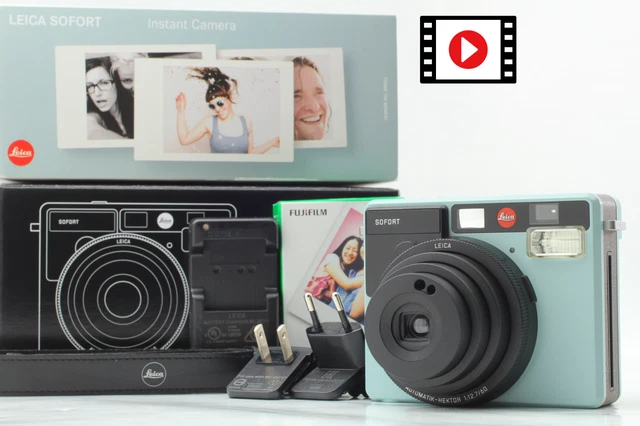 ⏯Ready use [Near MINT Boxed] Leica Sofort Instant Film Camera Mint Green JAPAN