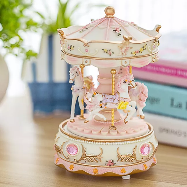 Music Box Musical Carousel Horse LED Carousel Toy Child Baby Birth Xmas Gift