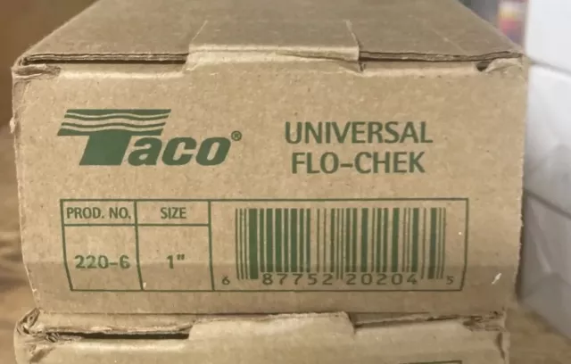 Taco 220-6 Cast Iron Universal Flow Check with 1 Inch