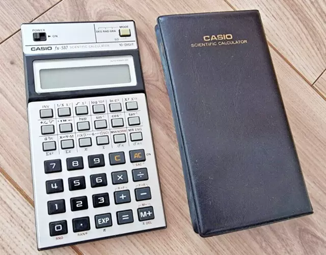 Casio FX-510 - Vintage Scientific Calculator - Japan 1980