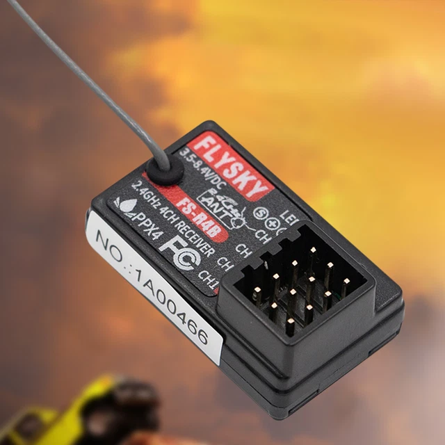 Flysky FS-R4B Ricevitore digitale antenna singola Flysky FS-R4B Ricevitore SDR per auto