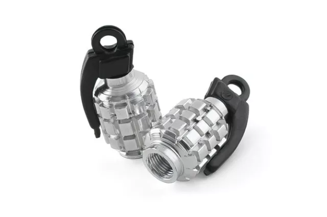 Str-545.77/Cr Tappi Valvola Grenade Str8, Cromato Per Auto Moto Scooter