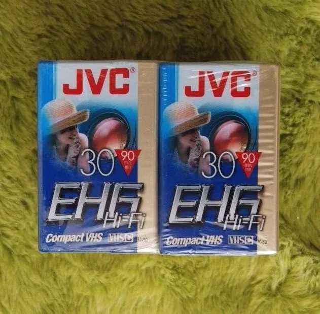 NEW JVC EHG Hi-Fi Compact VHS Camcorder Tape TC-30 90 minutes 6 pack 2