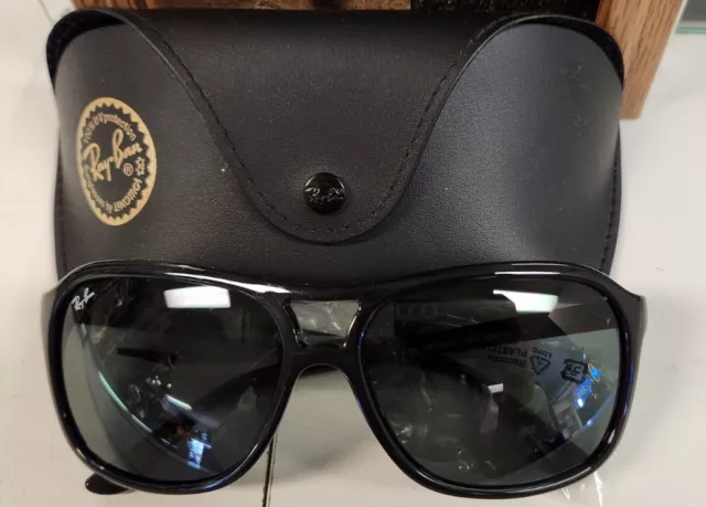 Ray Ban Sunglasses black crystal grey RB4128 601 60 gradient Cats 4000 NEW!