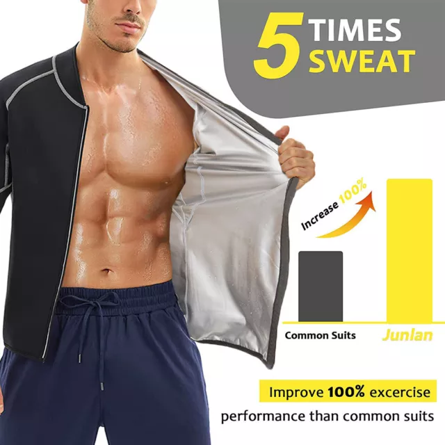 Heavy Duty Sauna Sweat Suit Exercise Gym Suit Fitness Weight Loss Anti-Rip