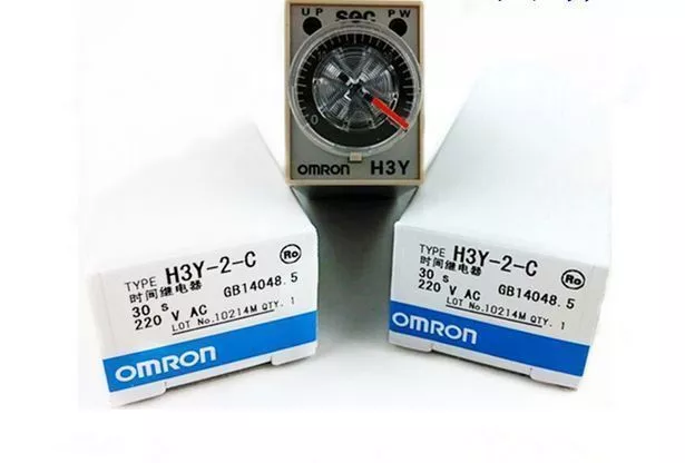One New OMRON H3Y-2-C H3Y2C Timer 220VAC Expedited Shipping In Box