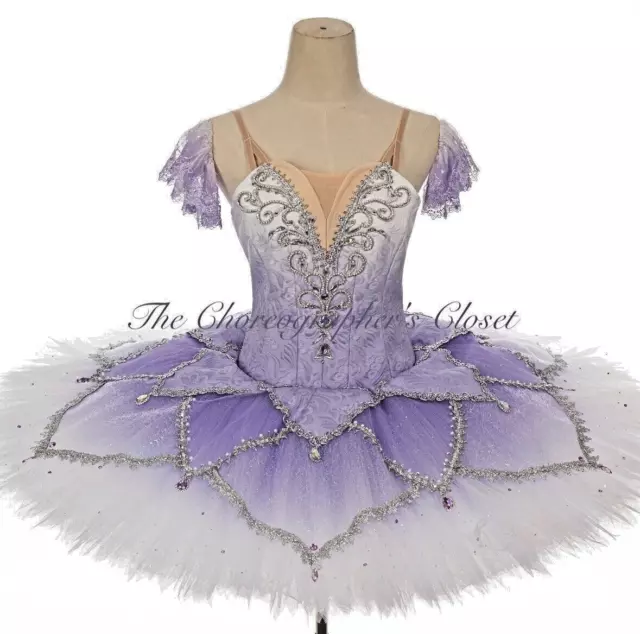 Professional Ballet Tutu Lilac Silver Ombre Sugar Plum Fairy Fits Like XS S Adul